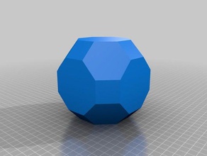 cuboctohedran matemáticas art 3d print model - Mito3D