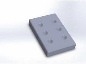 nozzle box tray case 2x3 3d printer accessories holder storage 3d print model - Mito3D