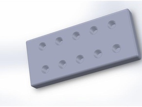 nozzle box tray case 2x5 3d printer accessories holder storage 3d print model - Mito3D