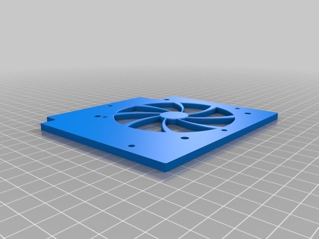 wanhao dı3 sırtlık 80 mm fan harici psu 3d yazıcı parçaları maker seçin v2 makinesi teksir i3 3D print model - Mito3D