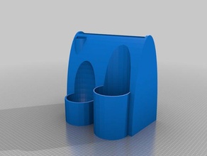pen paper post-it holder 3d printing pens 3d print model - Mito3D
