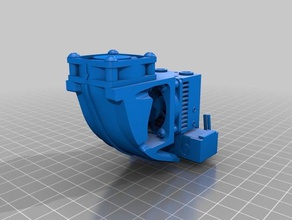 e3d chimera cyclops filament cooling 30mm fan shroud 3d printer accessories 3d print model - Mito3D