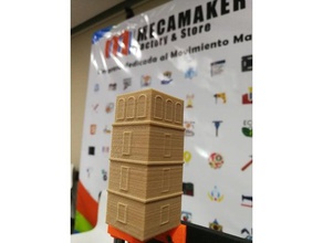 panama vieja buildings & structures building old tower 3d print model - Mito3D