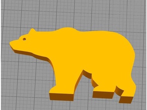 bear doorstop household 3d print model - Mito3D