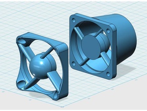 40mm emme & egzoz 3d yazıcı aksesuarları fan kanalı hava girişi 3d print model - Mito3D