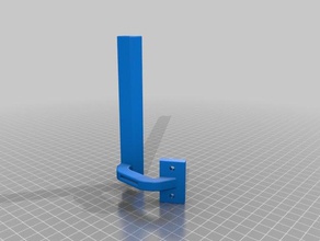 led bar mount 2020 extrusion 3d printer accessories delta kossel 3d print model - Mito3D