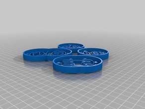 mitosis cookie cutter biology cell 3d print model - Mito3D