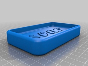 simple soap dish bathroom household sink 3d print model - Mito3D
