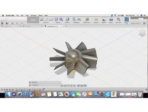 Impeller 3d-drucken fan prop propeller turbo 3d print model - Mito3D