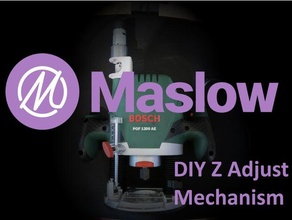 maslow cnc bosch pof 1200 ae z-mount einstellen Werkzeugmaschinen 3d print model - Mito3D