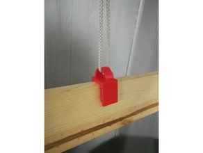 madeira sinal de clamp diy 1x4 cadeia cabide corda 3d print model - Mito3D