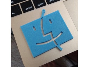 klasik mac os Anahtarlık gülen yüz gülümseme 3d print model - Mito3D