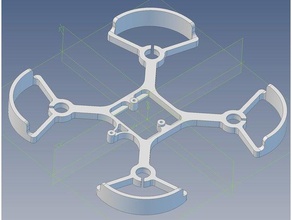 marco ligero v7 e010 pequeño chillido r c vehículos drone eachine whoop 3d print model - Mito3D