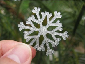 copo de nieve desafío matemáticas art blockscadsnowflake 3d print model - Mito3D