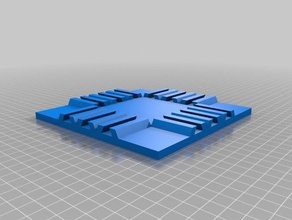 6 inch tile dovetail joints organization interlocking modular shelf bracket 3d print model - Mito3D