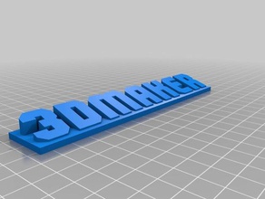 3dmaker etichetta La stampa 3d tag 3d print model - Mito3D