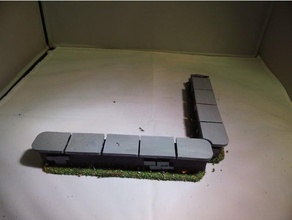 28 mm warhammer Maßstab - Stein Ziegel Wand Spielzeug & Spiele Herr Ringe der Miniatur Landschaft tabletop wargame wargaming 40k fantasy 3d print model - Mito3D