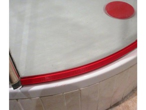 shower door water seal bathroom showerdoor waterseal accessories 3d print model - Mito3D
