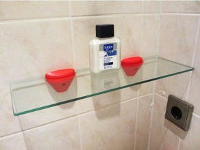 étagère de douche soutien la salle bains accessoires support d'étagère 3d print model - Mito3D