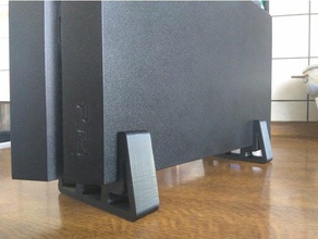 ps4 gordura suporte vertical jogos de vídeo playstation 4 sony stand 3d print model - Mito3D