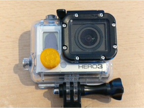 gopro hero 3 cache du bouton d'alimentation de la caméra le couvercle puissance 3d print model - Mito3D