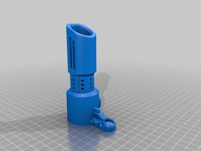 nerf rapidstrike museau le boîtier de la batterie lock - mn passe-temps 3d print model - Mito3D