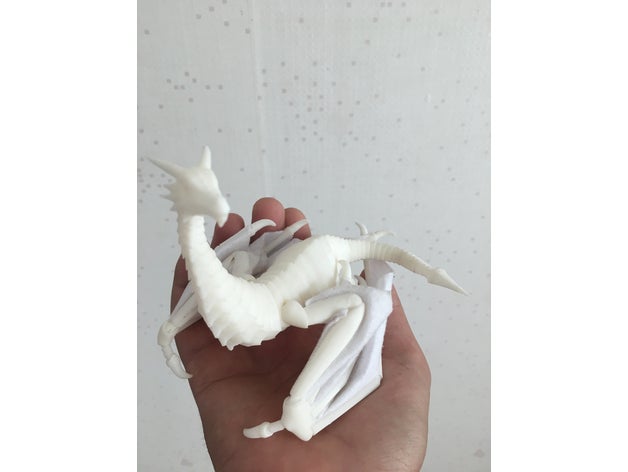 wym le creature articolato ball jointed i draghi 3D print model - Mito3D