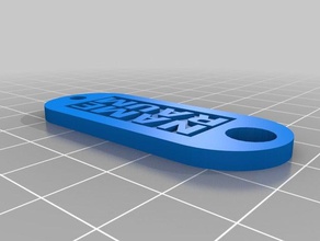standard key ring customizable tinkercad organization keyring 3d print model - Mito3D