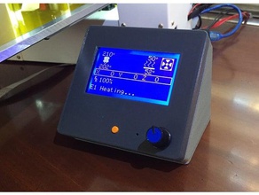 lcd controller 12864 enclosure 3d printing printer full graphic smart lcd12864 case mount panel 3d print model - Mito3D