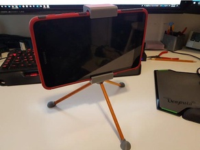 tablet stand tripod works samsung tab 80 2017 galaxy mount 3d print model - Mito3D