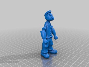 popeye Kunst 3d-drucken fantasy Abbildung scuplture - Spielzeug 3d print model - Mito3D