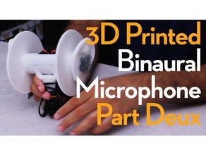 binaural microphone holder 20 audio 3d print model - Mito3D