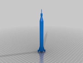 jupiter-c razzo della nasa modello di robot 3d print model - Mito3D