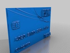 yedek kredi kartı, john lee modelleri 3d print model - Mito3D
