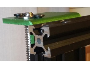 6 mm yuva 2020 alüminyum yükseltmeleri uç kapakları 3d yazıcı aksesuarları ekstruzyon tevo kasırga 3d print model - Mito3D