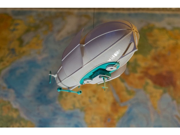 battle zeppelin lamp decor 3D print model - Mito3D