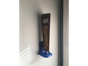 tap handle wall bracket decor beer tap handle bracket tap tap handle wall bracket 3d print model - Mito3D