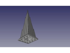tejado aguja 3x3 exin castelos v 1 brinquedos de construção fortes 3d print model - Mito3D
