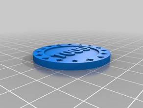 poker chips games chip 3d print model - Mito3D