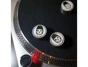 crimson ghost 45 rpm adapter audio fiend club record player mistfits 3d print model - Mito3D