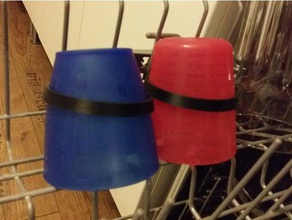 lavastoviglie tazza di plastica morsetto cucina & sala da pranzo 3d print model - Mito3D