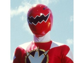 power rangers ranger vermelho capacete traje cosplay prop 3d print model - Mito3D