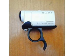 sony hdr-az1 de mano agarre montaje la cámara 3d print model - Mito3D