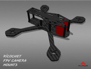 ricochet fpv caméra monte r c véhicules avada drone multirotor 3d print model - Mito3D