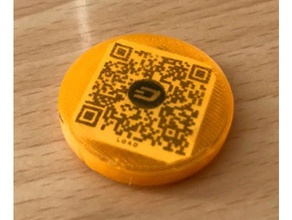 bitcoin crypto monnaie inviolable papier porte-monnaie cryptocurrency 3d print model - Mito3D