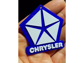 chrysler keychain 3d printing automotive 3d print model - Mito3D