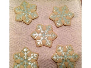 flocon de neige à l'emporte-pièce L'impression 3d cookie emporte-pièce snowflake d'hiver 3d print model - Mito3D