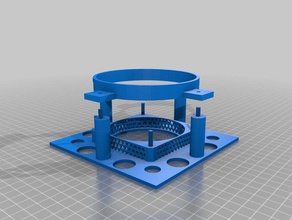 gridseed fan tünel tercümesi miner 3d baskı 80 mm 3d print model - Mito3D