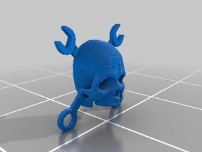 3d slash cranio distintivo 3d print model - Mito3D