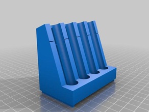 aquarium test tube rack - 4 slots Werkzeug-Halterungen & Boxen Reagenzglas Reagenzglas-Halter stand 3d print model - Mito3D
